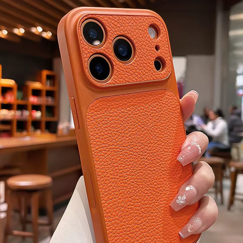 Premium Leather Texture iPhone Case
