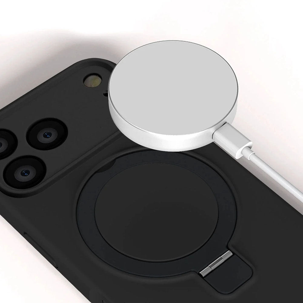FlexStand Silicone iPhone Case with Magnetic Stand