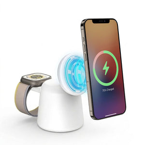 Thumbnail for MagDock 2 in 1 Foldable MagSafe Charger