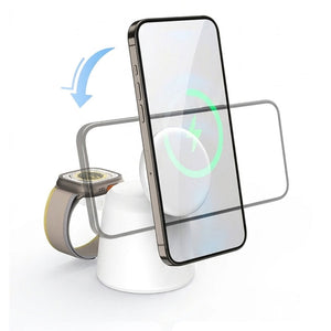 Thumbnail for MagDock 2 in 1 Foldable MagSafe Charger
