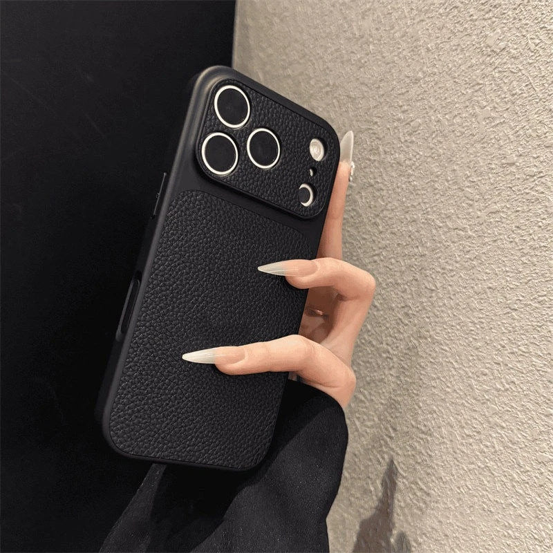 Premium Leather Texture iPhone Case