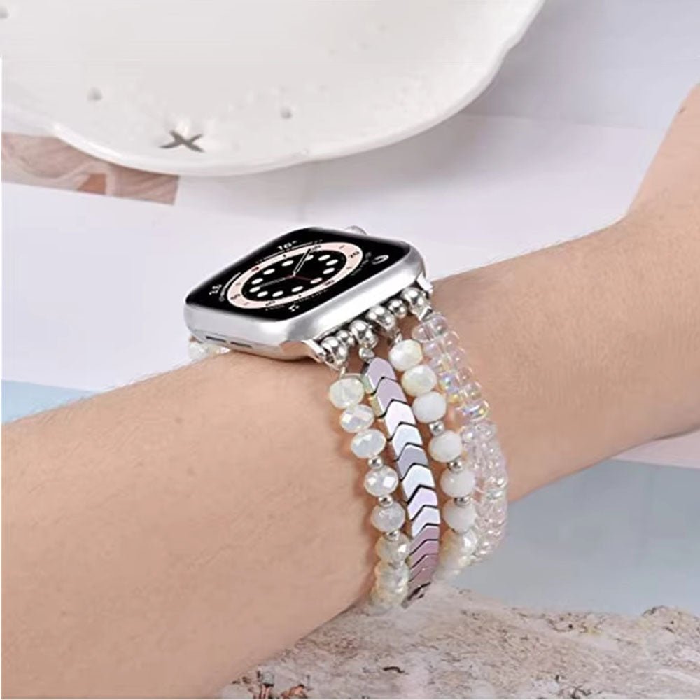 Beaded Steel Apple Watch Band for Women - Moderno Collections