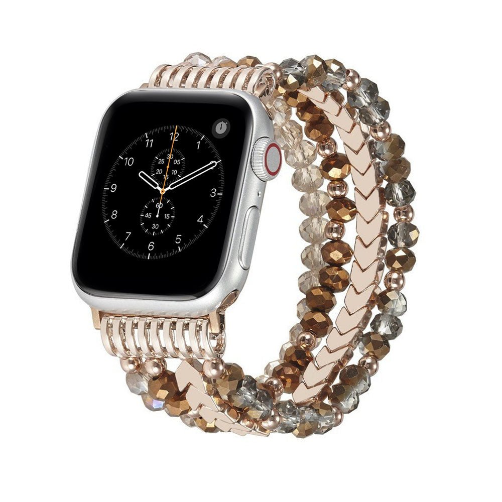 Beaded Steel Apple Watch Band for Women - Moderno Collections