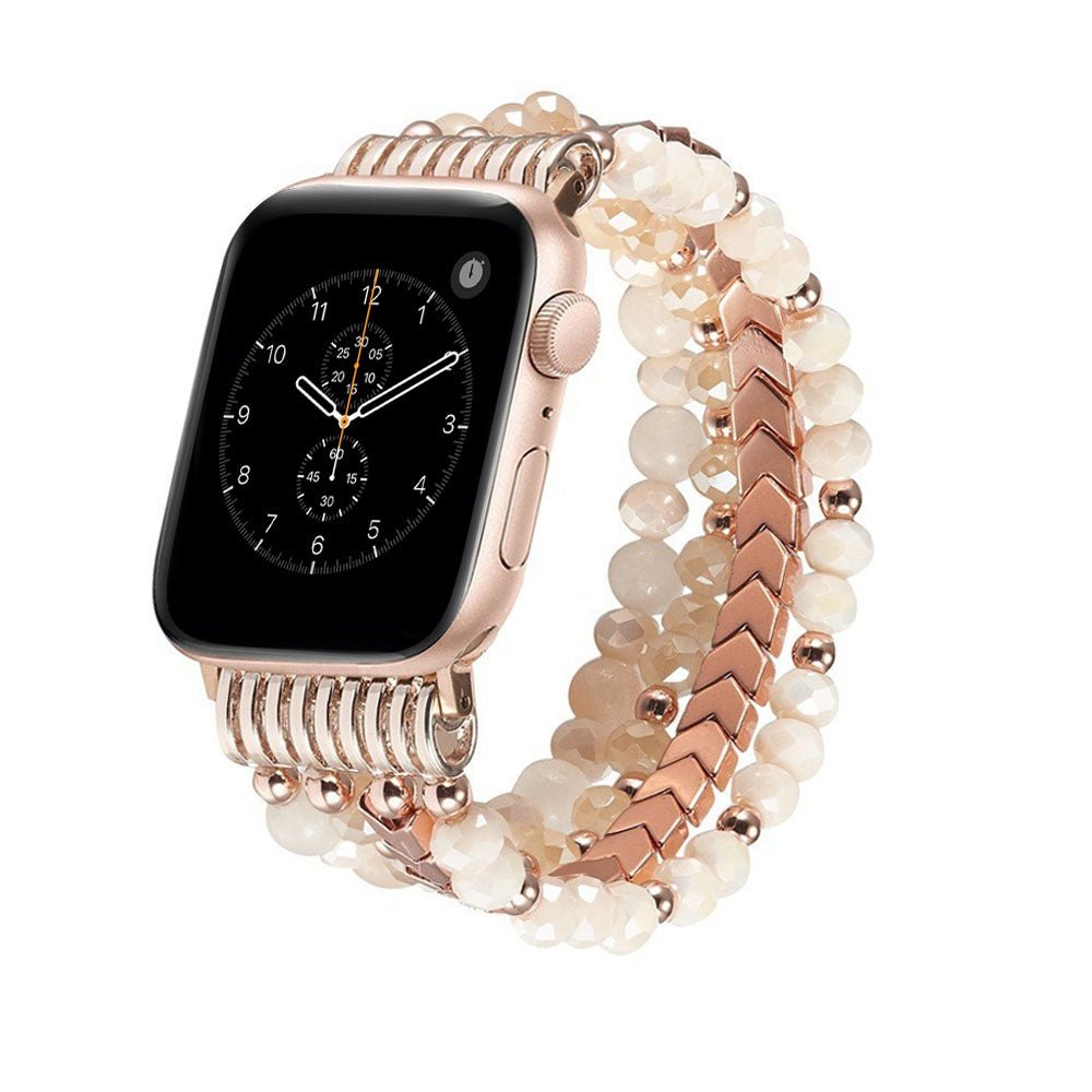 Beaded Steel Apple Watch Band for Women - Moderno Collections