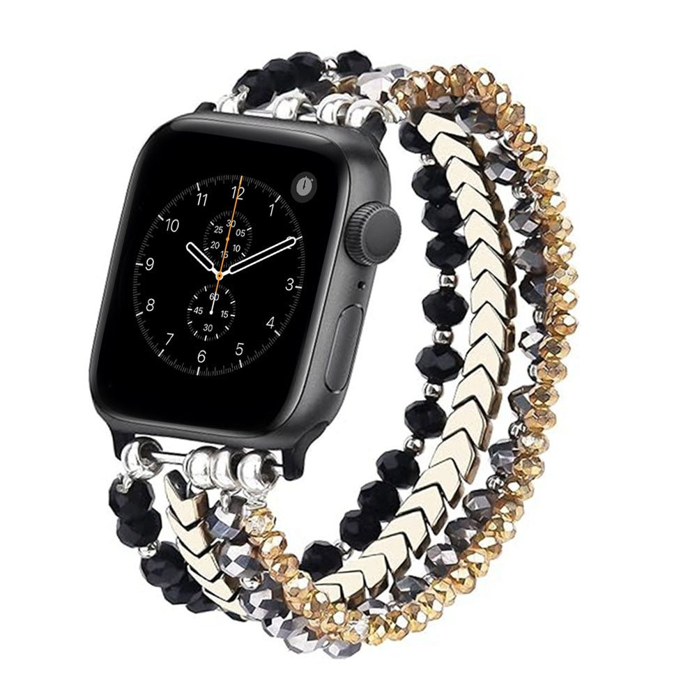 Beaded Steel Apple Watch Band for Women - Moderno Collections