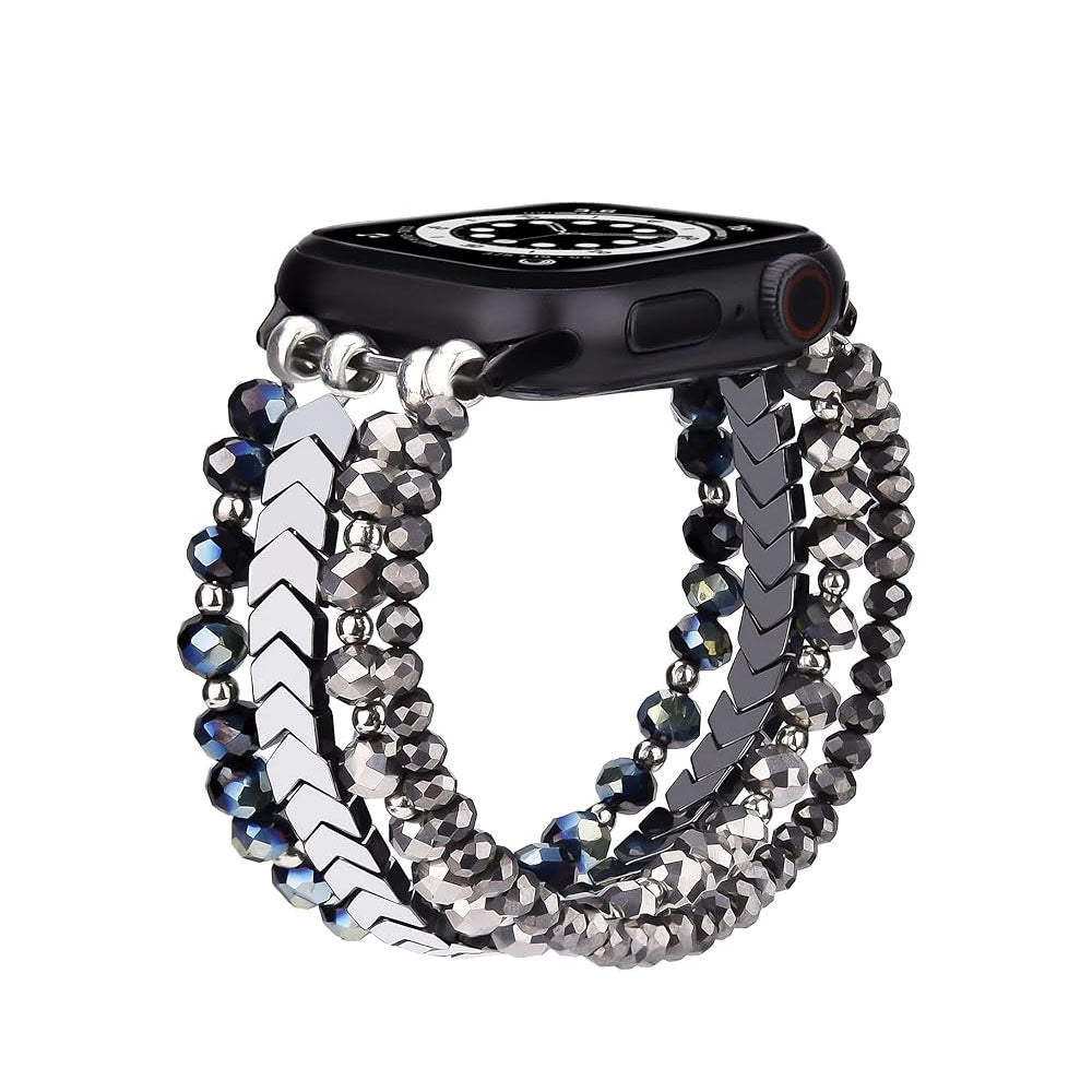 Beaded Steel Apple Watch Band for Women - Moderno Collections