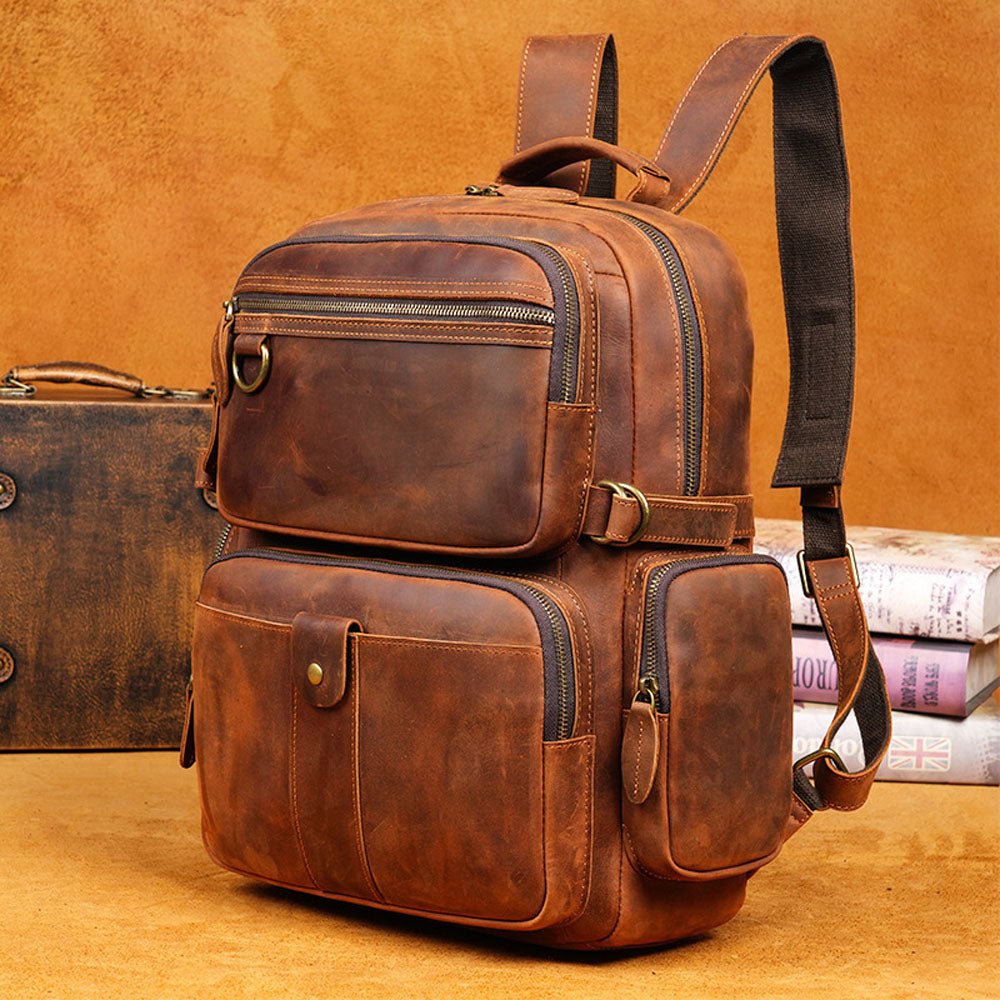 BreathCore Leather Backpack - Moderno Collections
