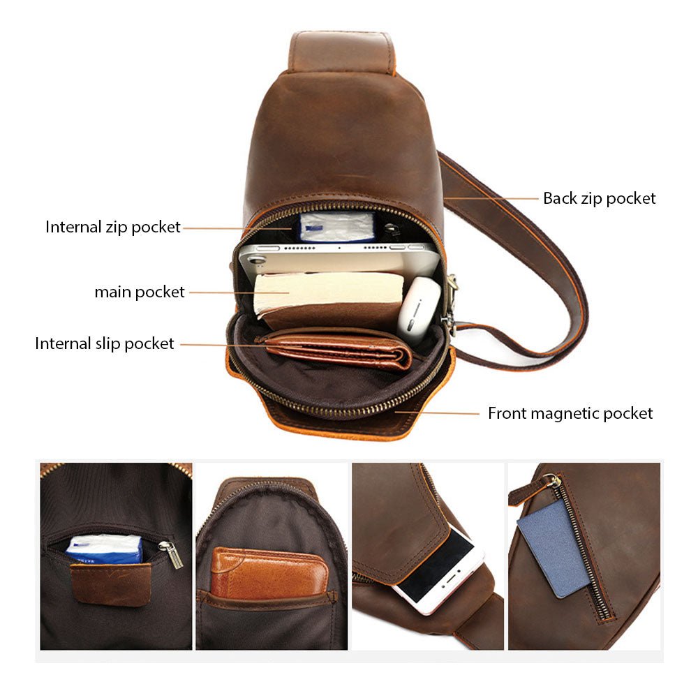 BroncoFlex Leather Men's Bag - Moderno Collections