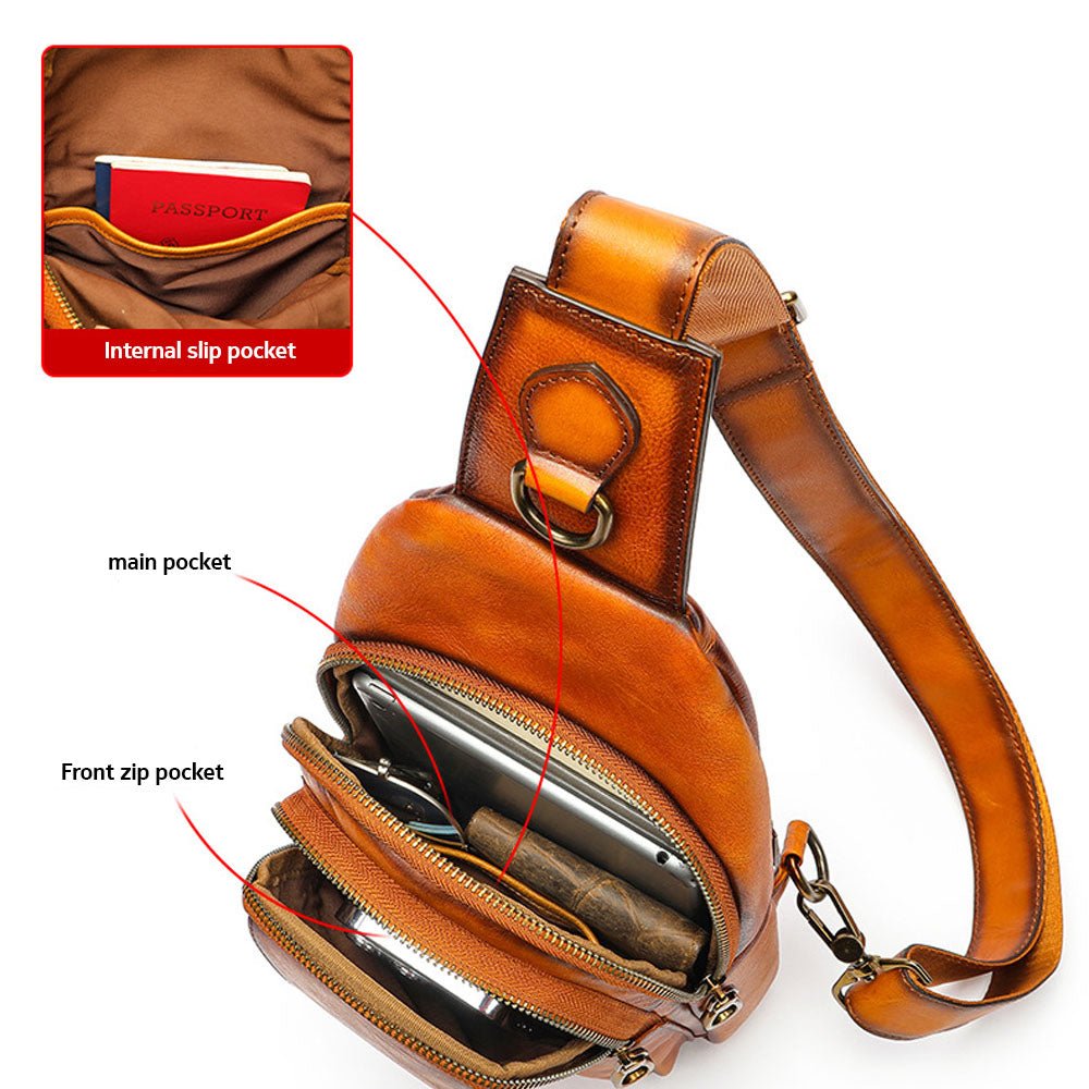 CrossPath Genuine Leather Bag - Moderno Collections