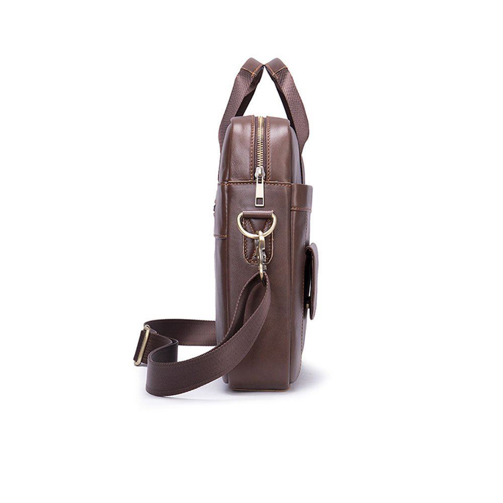 CrossPath Leather Messenger Bag - Moderno Collections