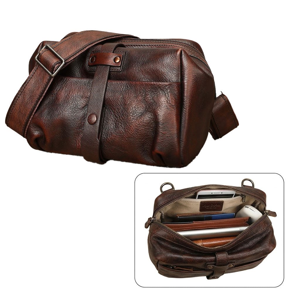 EchoCarry Leather Messenger Bag - Moderno Collections
