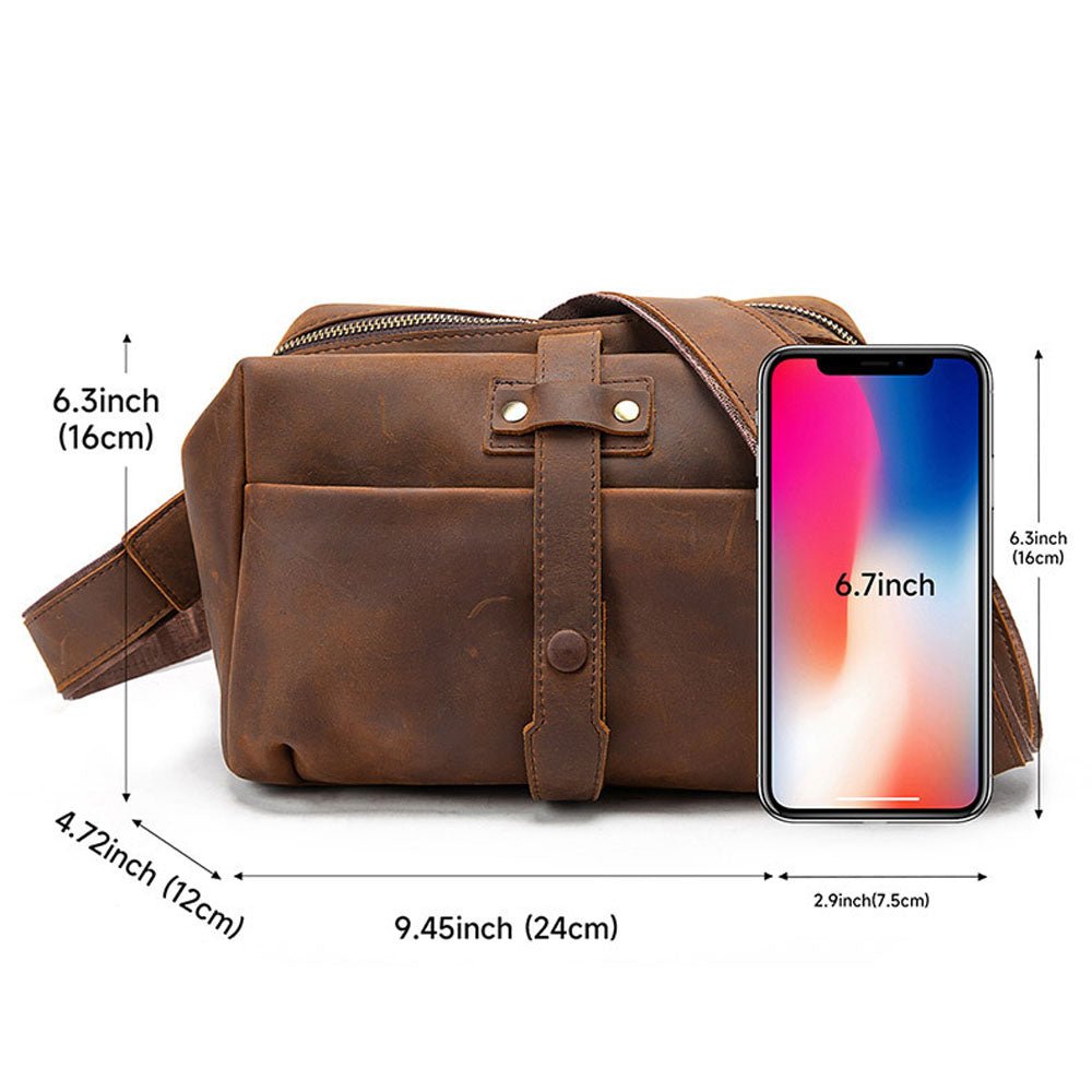 EchoCarry Leather Messenger Bag - Moderno Collections