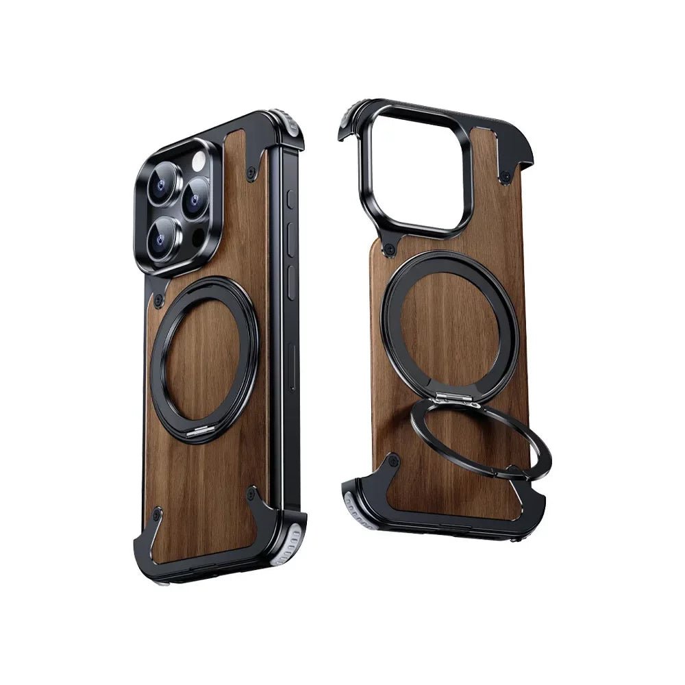 EdgeX Walnut Magnetic MagSafe iPhone Case - Moderno Collections