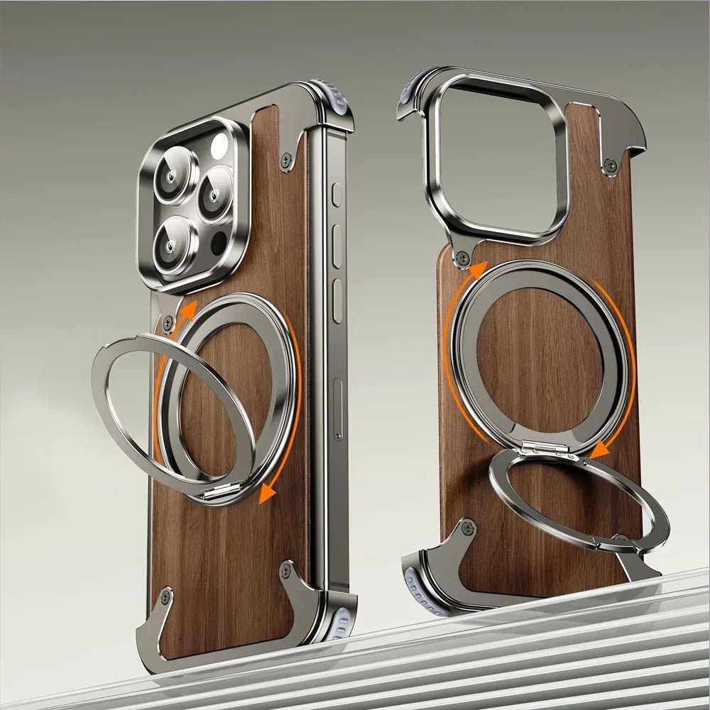 EdgeX Walnut Magnetic MagSafe iPhone Case - Moderno Collections