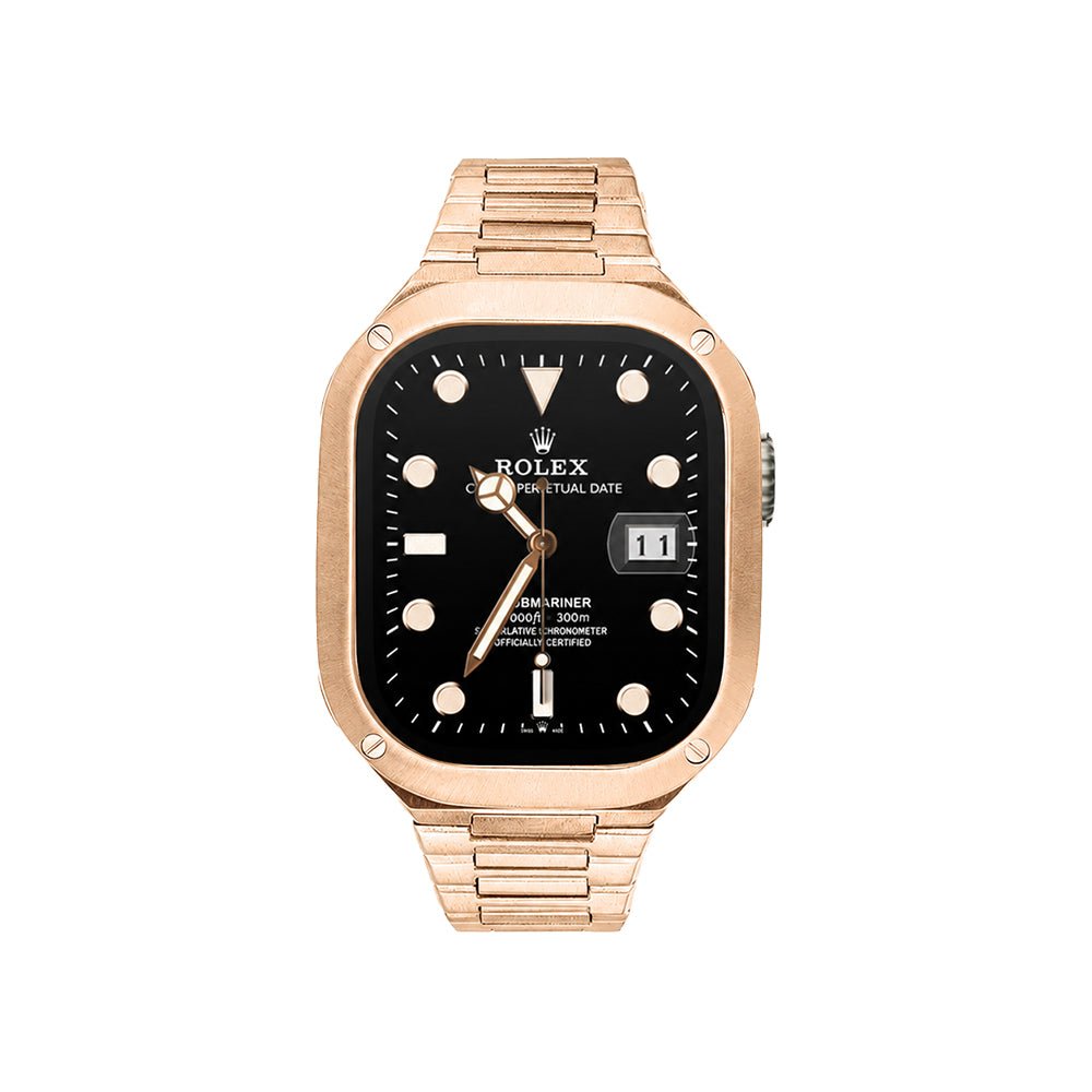 Elegance Pro: Stainless Steel Case Apple Watch Band - Moderno Collections