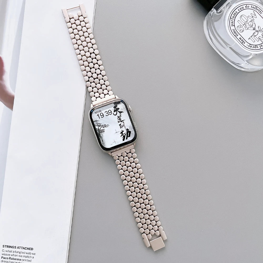 ElysianSteel Elegance Apple Watch Band - Moderno Collections