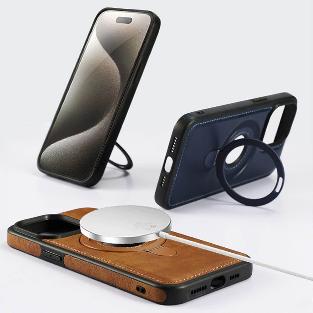 EvoGrip Leather MagSafe iPhone Case - Moderno Collections