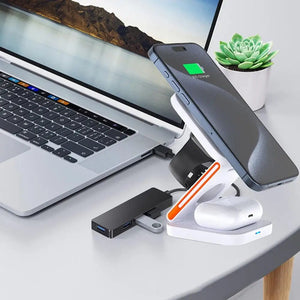 Thumbnail for FlexiMag Trio: 3 in 1 Foldable MagSafe Charging Stand - Moderno Collections