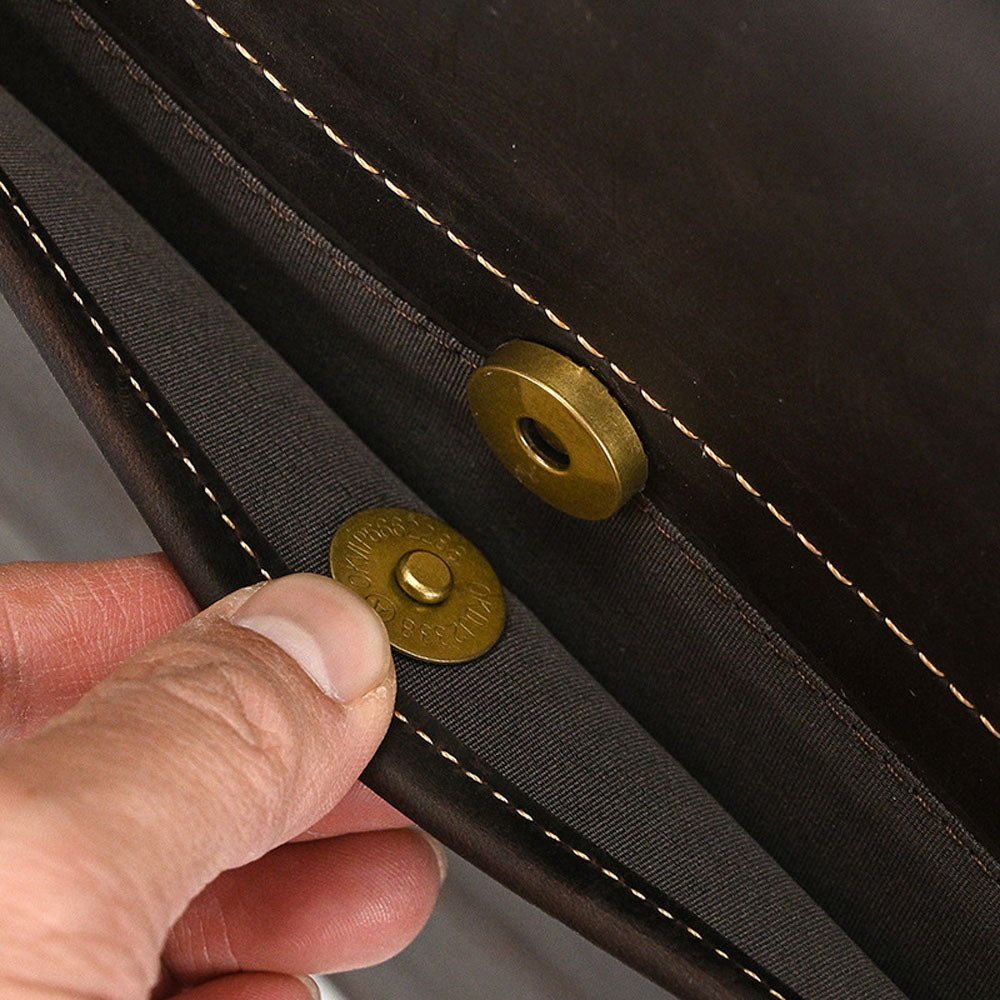 FluxVoid Leather Briefcase - Moderno Collections