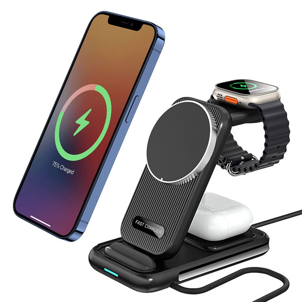 FoldFlow 3 in 1 Foldable MagSafe Charger - Moderno Collections