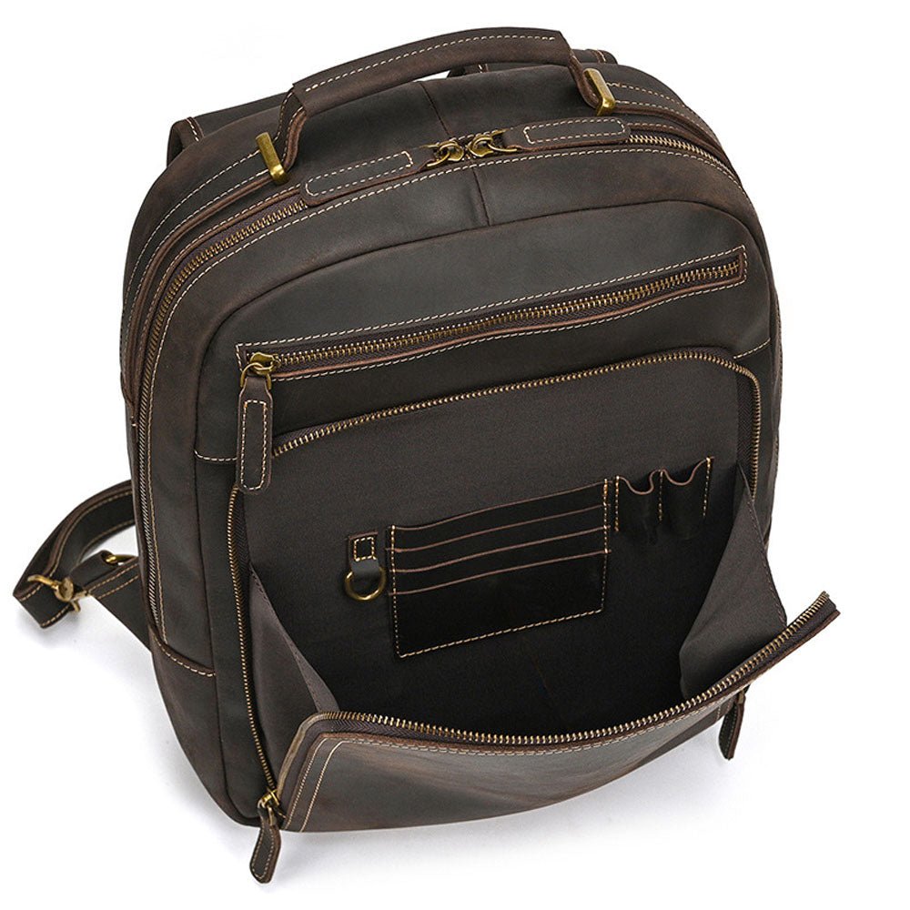 FrayedKnot Leather Travel Backpack - Moderno Collections