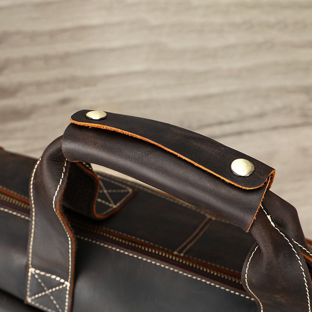 GoBag Leather Messenger Bag - Moderno Collections