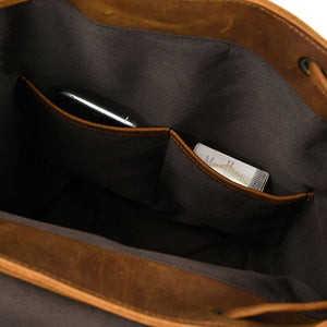 Thumbnail for HarborLine Leather Backpack - Moderno Collections