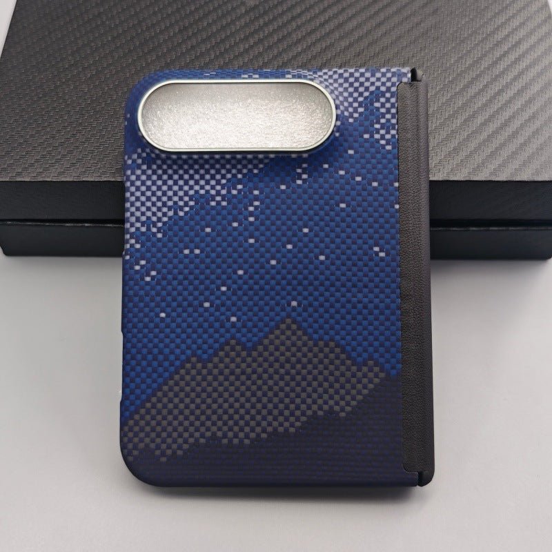 iPhone Duo Kevlar Folding Case with Magnetic Hinge & Carbon Fiber - Moderno Collections