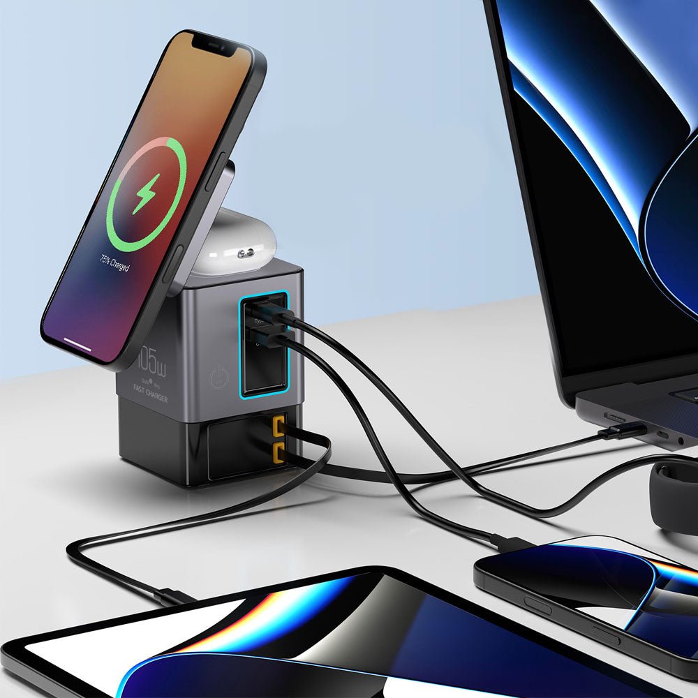iVolt 6 in 1 Wireless Charging Station - Moderno Collections