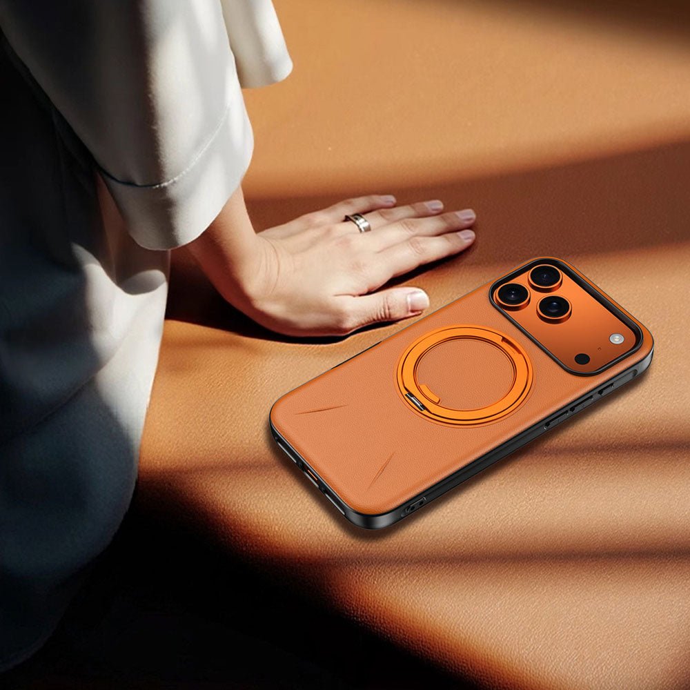 LeanLuxe Leather MagSafe iPhone Case - Moderno Collections