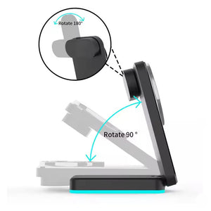 Thumbnail for LumaSpin 3 - in - 1 Foldable Wireless Charger - Moderno Collections