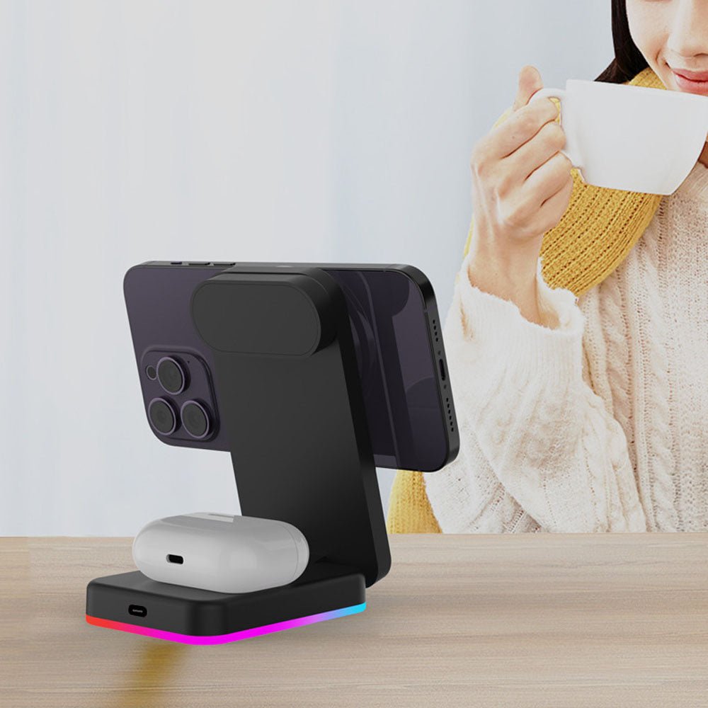 LumaSpin 3 - in - 1 Foldable Wireless Charger - Moderno Collections