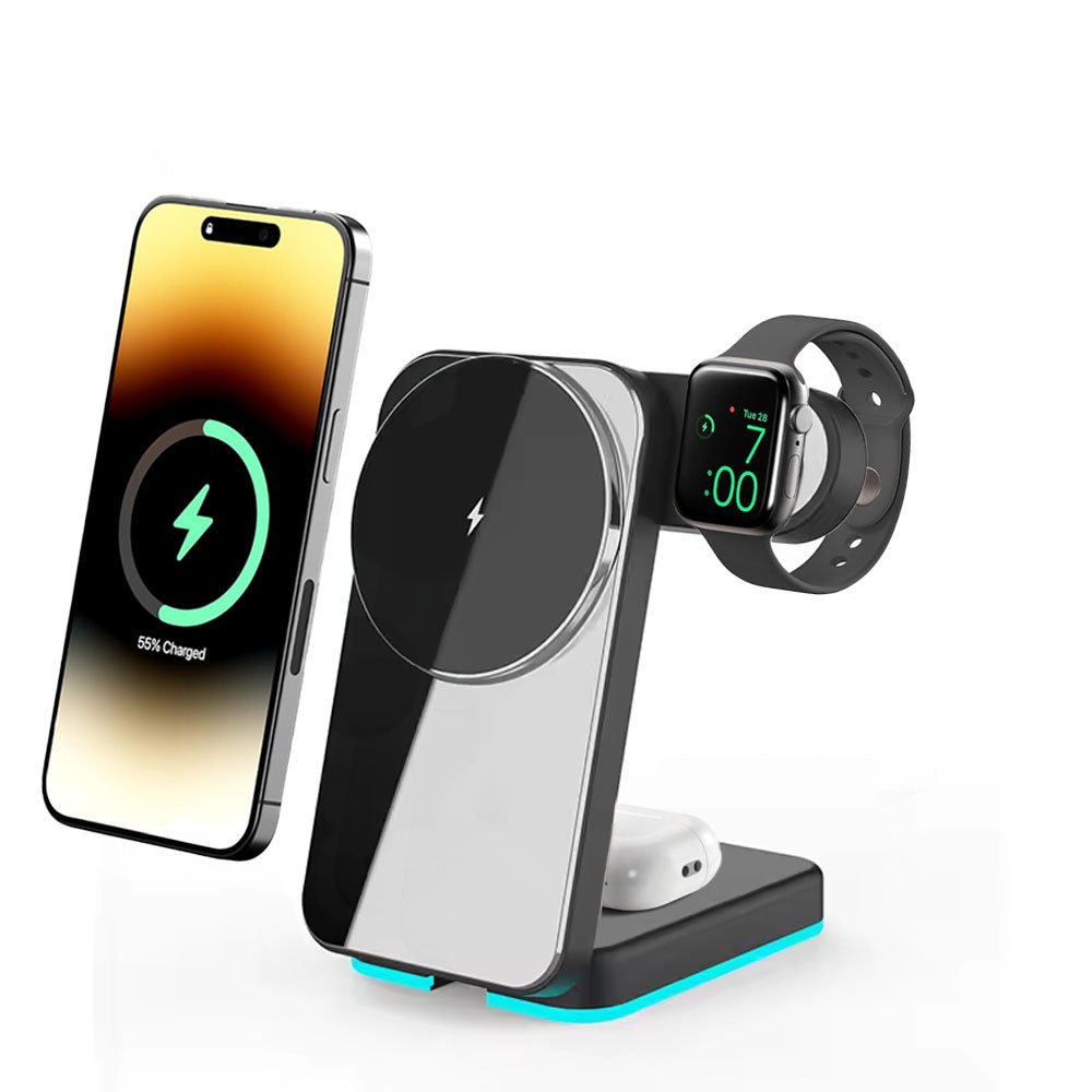 LumaSpin 3 - in - 1 Foldable Wireless Charger - Moderno Collections