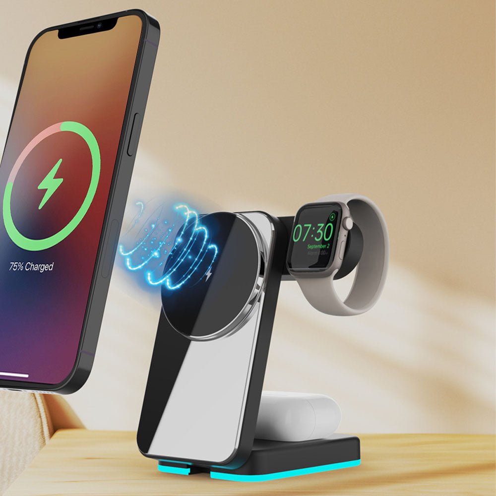 LumaSpin 3 - in - 1 Foldable Wireless Charger - Moderno Collections