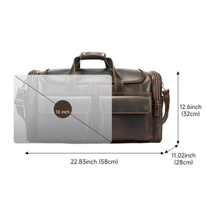 Thumbnail for Lumeo Pro Leather Duffel Bag - Moderno Collections