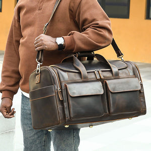 Thumbnail for Lumeo Pro Leather Duffel Bag - Moderno Collections