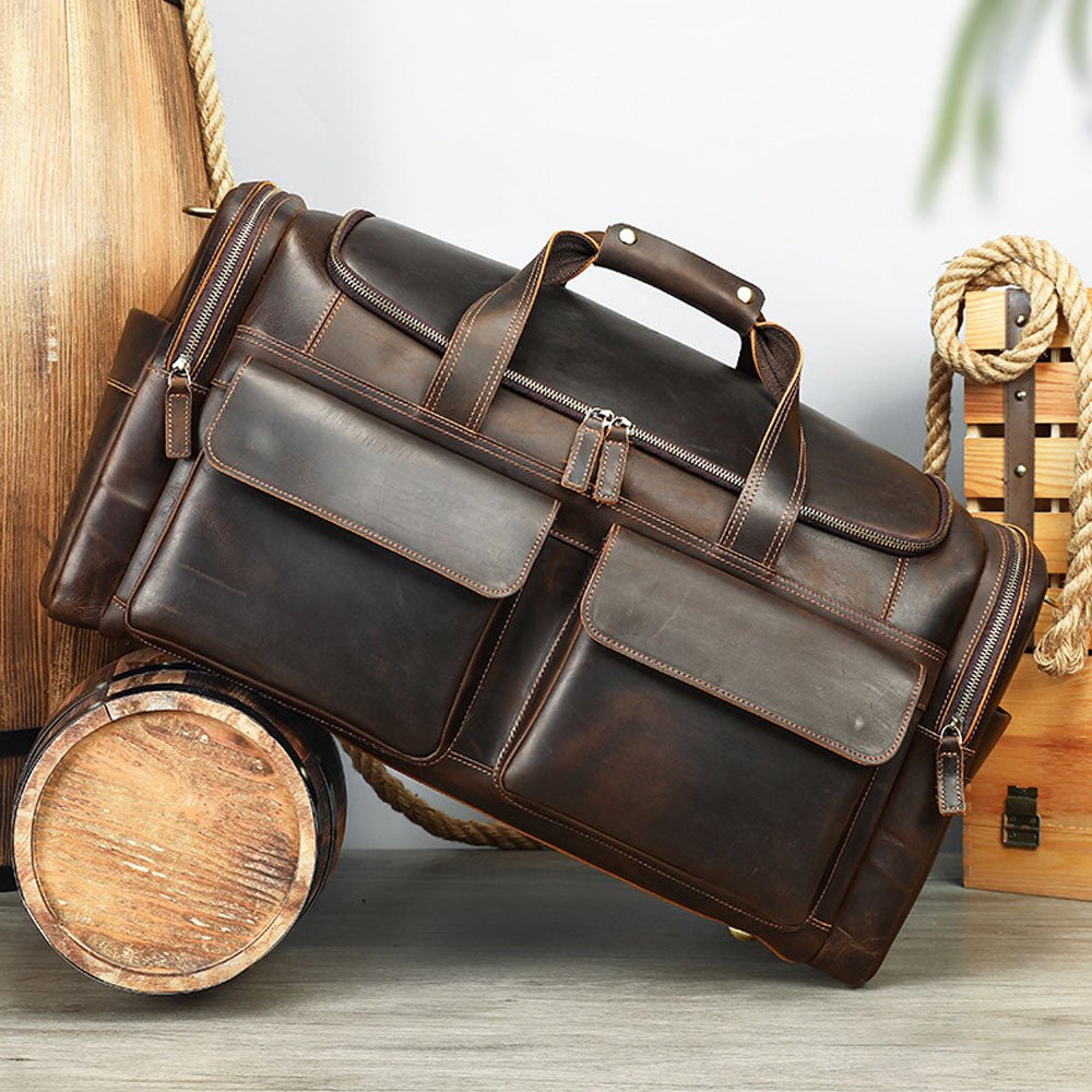 Lumeo Pro Leather Duffel Bag - Moderno Collections