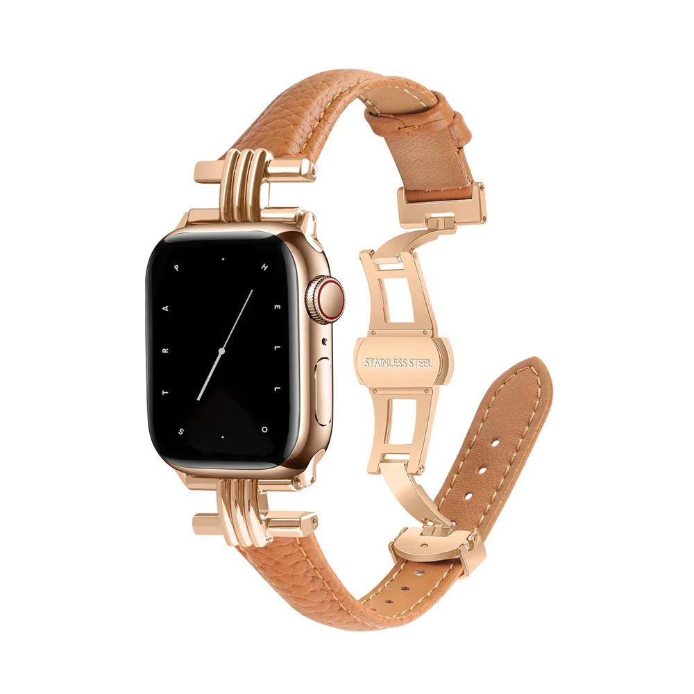 Luna Luxe Genuine Leather Apple Watch Band for Women - Moderno Collections