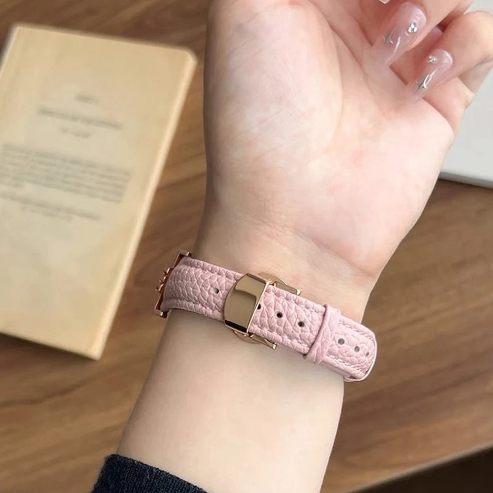 Luna Luxe Genuine Leather Apple Watch Band for Women - Moderno Collections