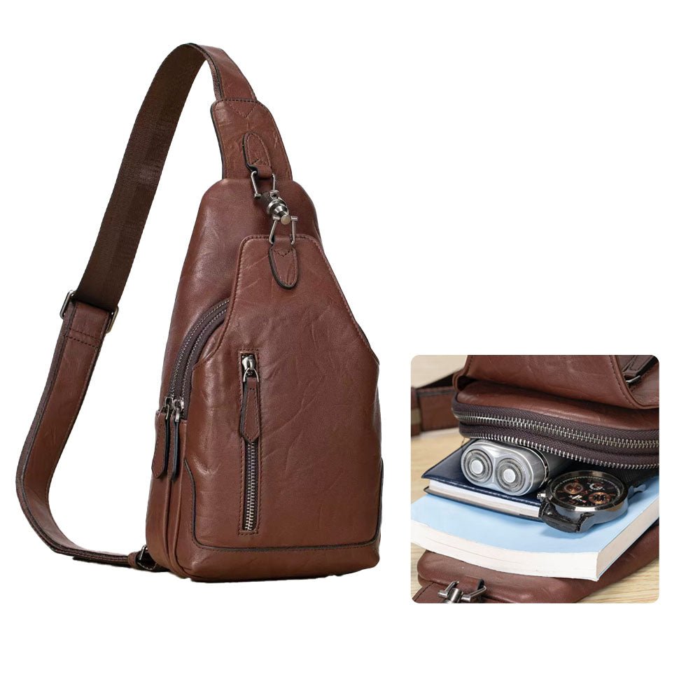 LuxeLatch Leather Shoulder Bag - Moderno Collections