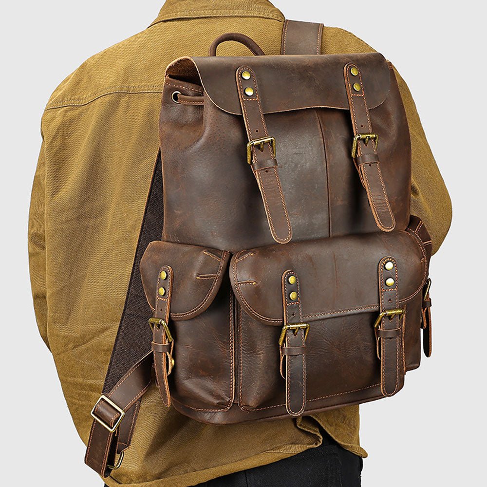 Maddux Leather Backpack - Moderno Collections