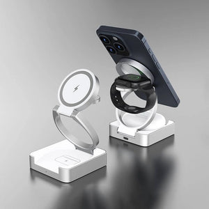 Thumbnail for MagFold Trio 3 in 1 Wireless Charger - Moderno Collections