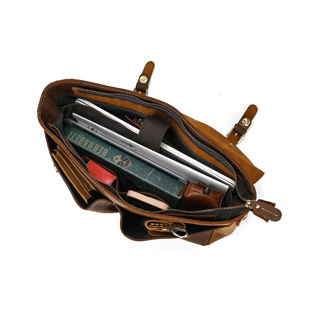 MetroCore Leather Business Bag - Moderno Collections