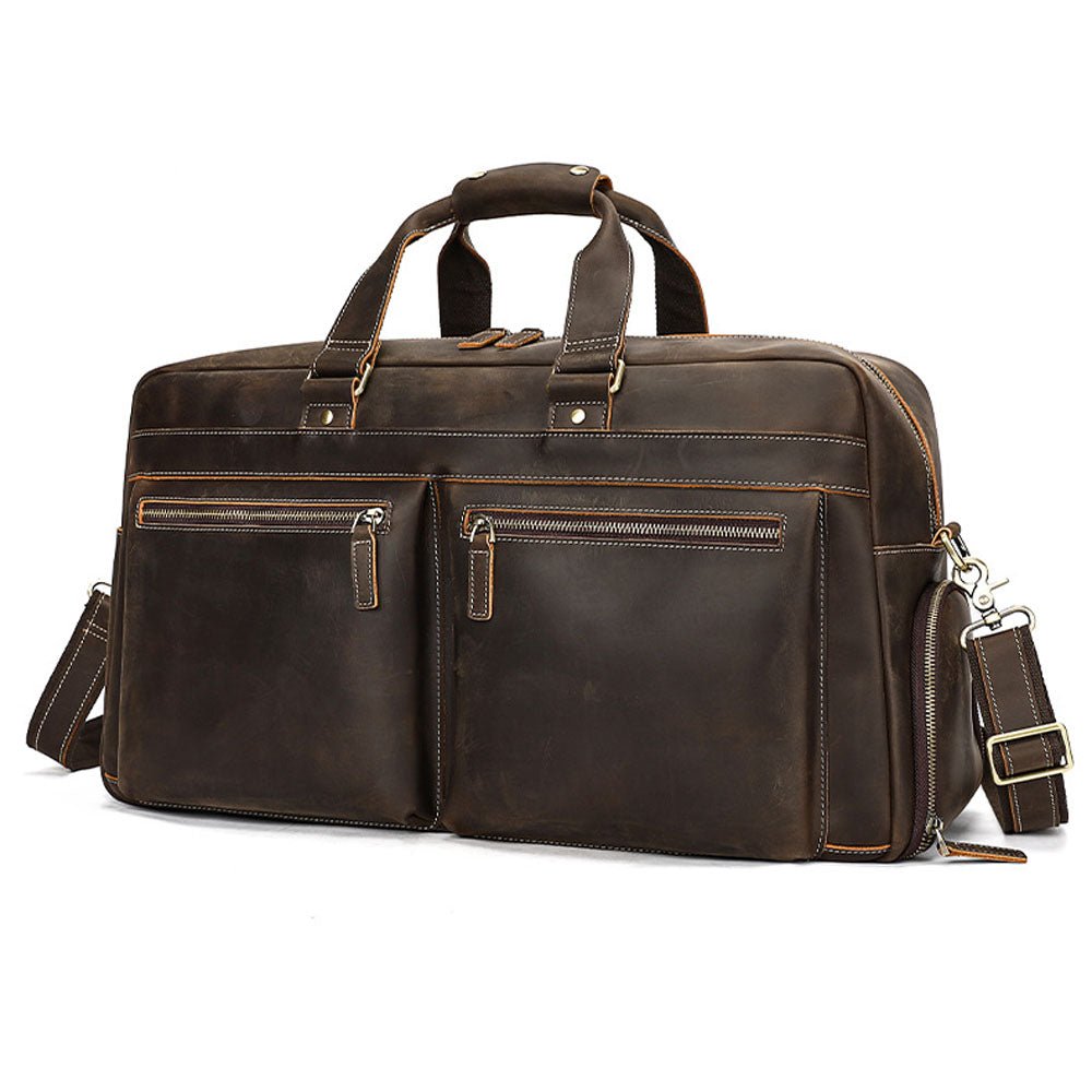 Moxlar Leather Travel Duffel Bag - Moderno Collections