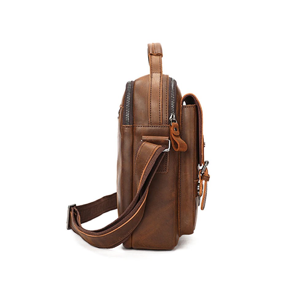 NomadFold Leather Messenger Bag - Moderno Collections