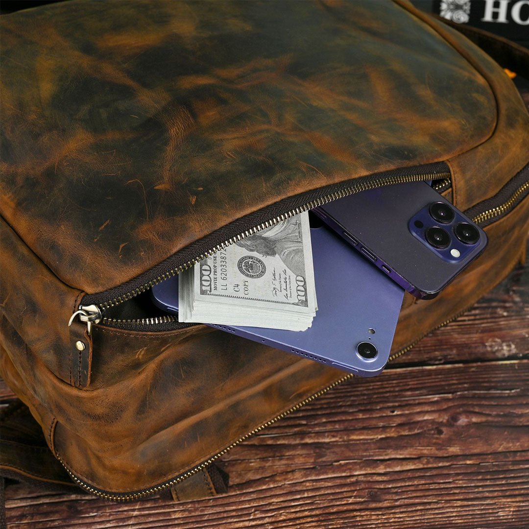 NomadTote Leather Backpack - Moderno Collections