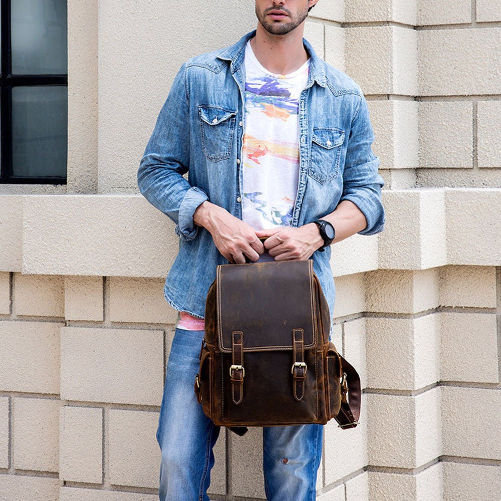 Oakridge Leather Backpack - Moderno Collections