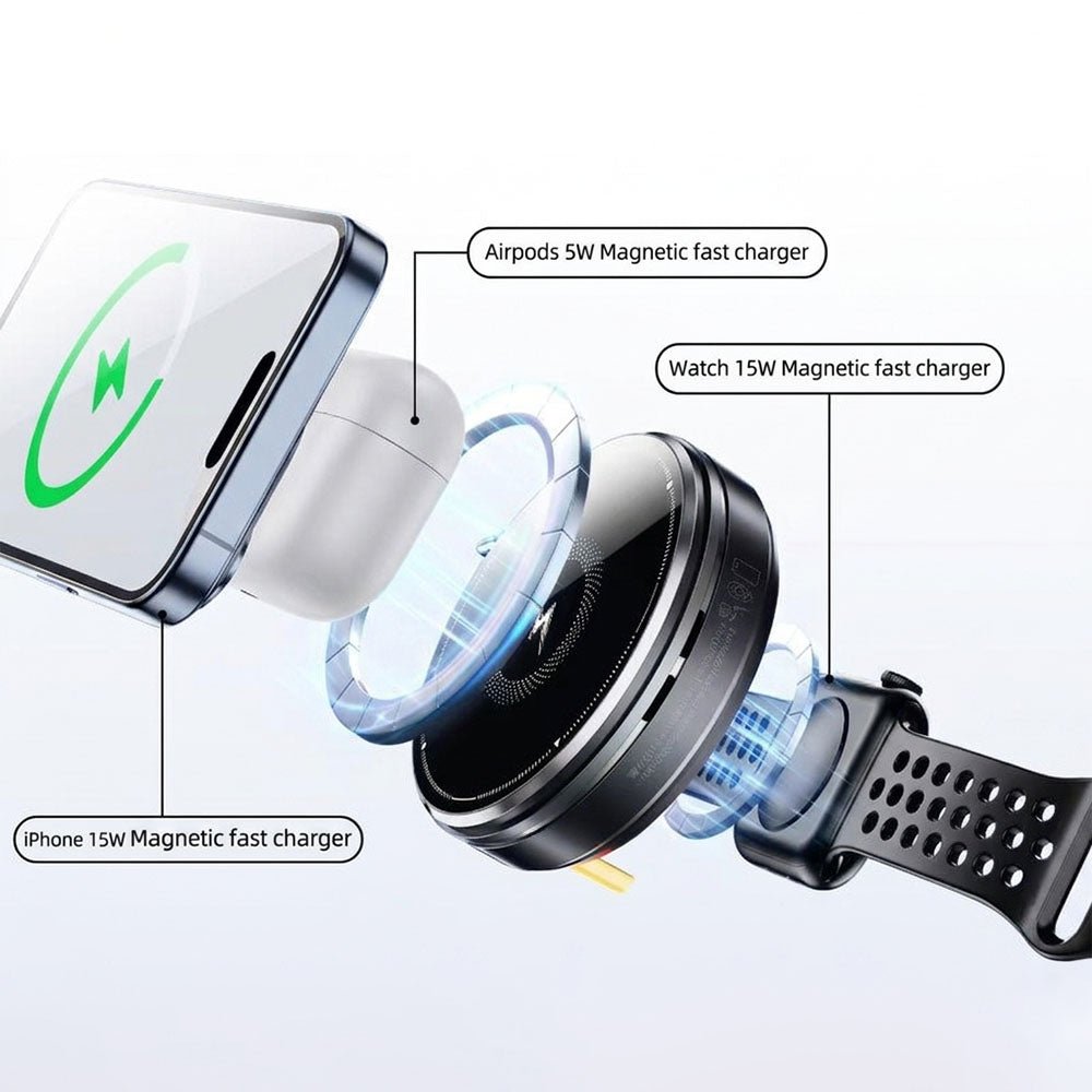 Orbit Mini Portable 3 in 1 MagSafe Charger - Moderno Collections
