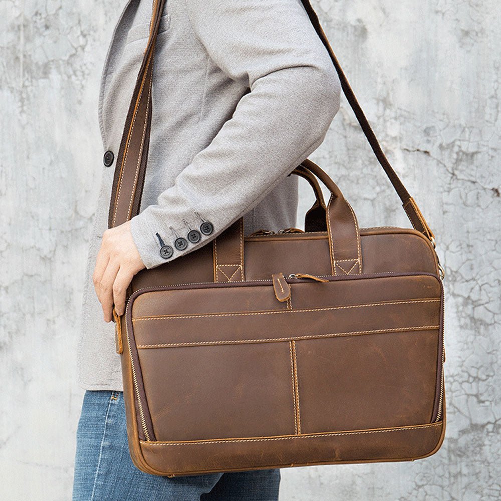 Pathfinder Leather Messenger Bag - Moderno Collections