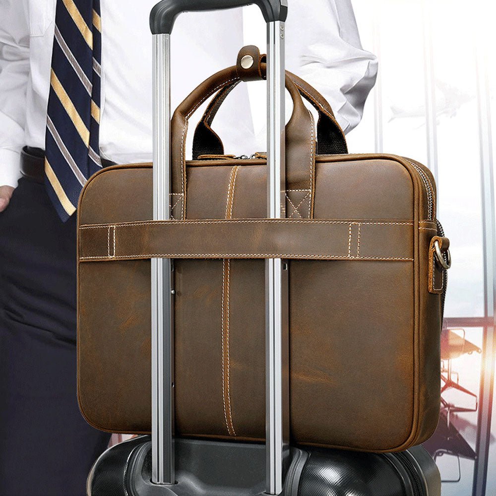 Pathfinder Leather Messenger Bag - Moderno Collections